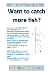 GET RIGGED- Pre Tied Paternoster Rigs