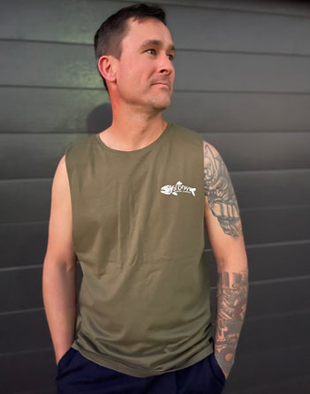 STONKA FISHING APPAREL. Crab & Skull Singlet